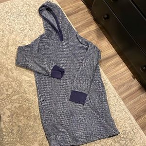 Nautica S Fuzzy Hooded Long Pullover